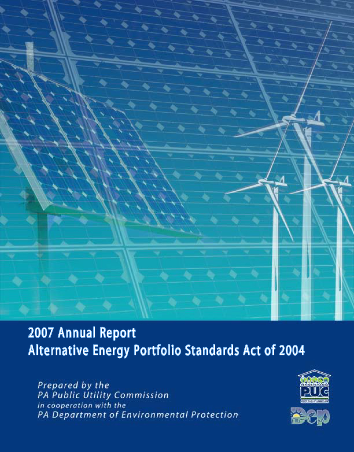 Alternative Energy Portfolio Standards Act Compliance for Year 2007 Brochure Cover