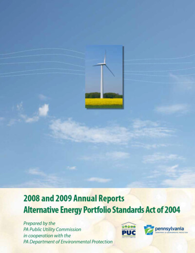 Alternative Energy Portfolio Standards Act Compliance for Year 2008-2009 Brochure
