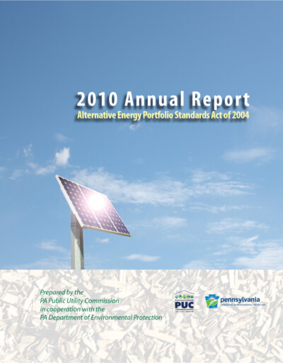 Alternative Energy Portfolio Standards Act Compliance for Year 2010 Brochure