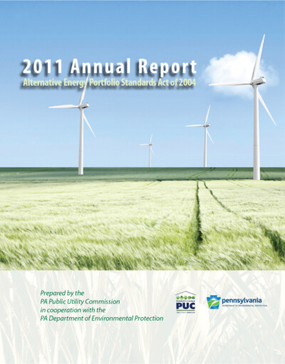 Alternative Energy Portfolio Standards Act Compliance for Year 2011 Brochure Cover
