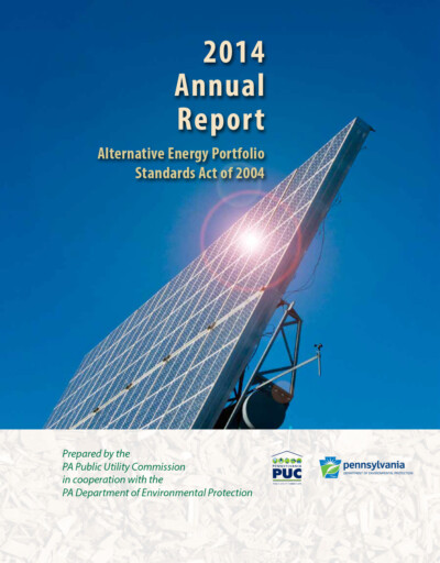 Alternative Energy Portfolio Standards Act Compliance for Year 2014 Brochure Cover