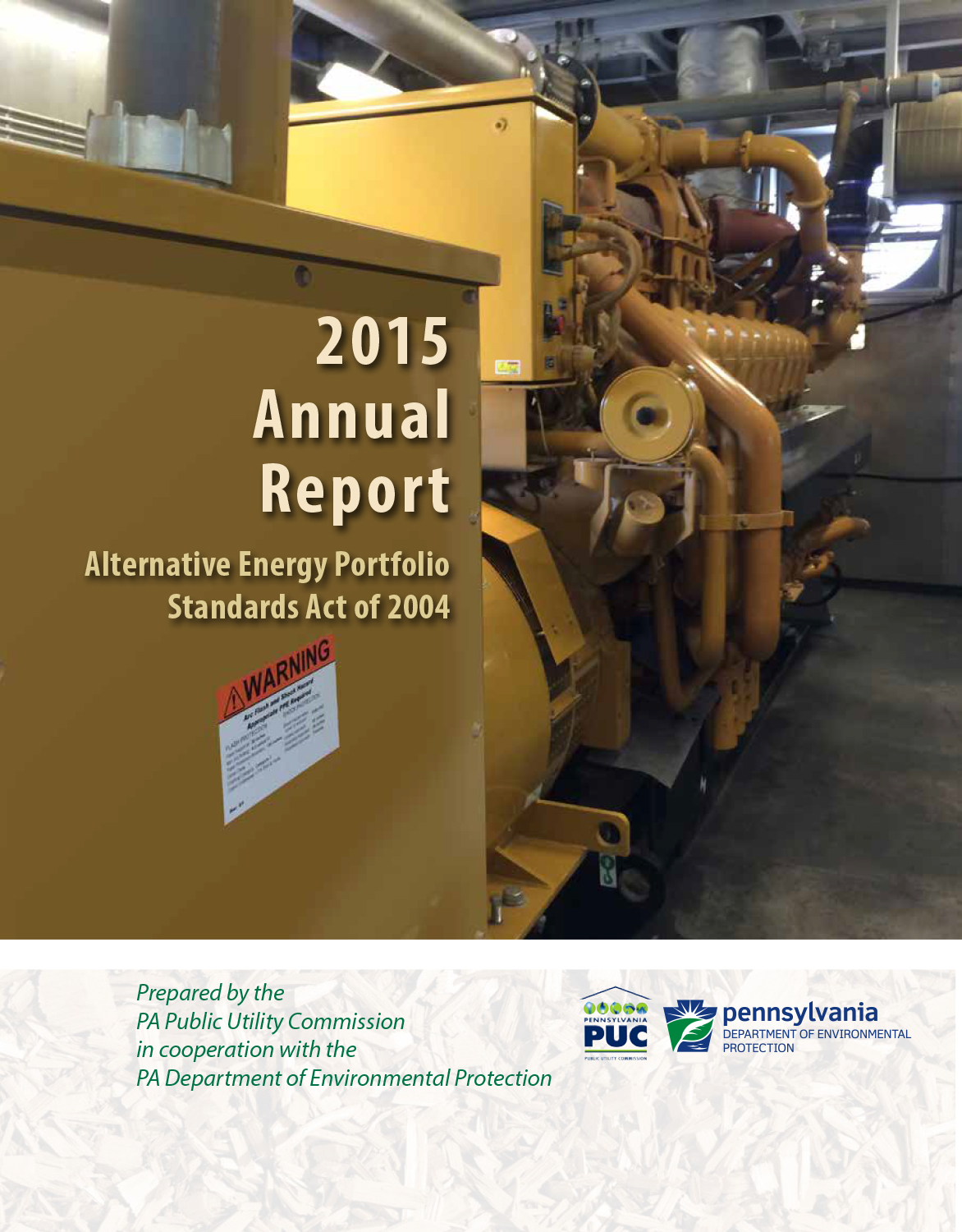 Alternative Energy Portfolio Standards Act Compliance for Year 2015 Brochure Cover