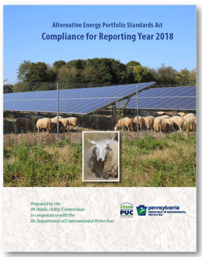 Alternative Energy Portfolio Standards Act Compliance for Year 2018 Brochure Cover