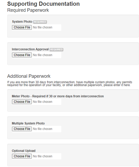 Other Document Upload Step 7 Other Facility Registration Instructions - Step 7 Screenshot